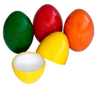 Quality-Collection Eierwärmer Thermo-Ei | Der Klassiker für warme Frühstücks- und Ostereier | Integriertes Styropor für langanhaltende Wärme | Ideal für Zuhause, Camping und Picknick | 4er-Set | Bunt