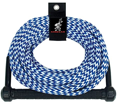 Airhead Wasserski-Seil, Traktorgriff, 1-teilig, 23 m, Blau und Weiß