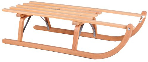 RESS Rodelschlitten Davoser Art 90 cm, Natur lackiert, Qualität Made in Germany