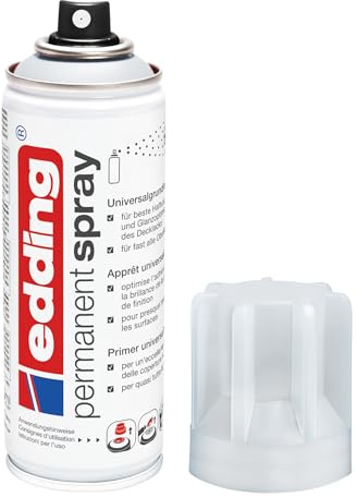 edding 5200 Permanent Spray Universalgrundierung - 200 ml - Grundierung zur Vorbereitung von lackierfähigen Oberflächen wie Glas, Metall, Holz, Keramik, Leinwand