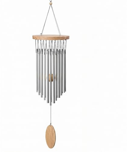 ONECK Windspiel mit 22 Aluminiumröhren, Klangspiel für Garten und Balkon | Hängendes Windspiel, Garden Wind Chimes, Metall Wind Chimes Klangspiel für Draußen und Innen