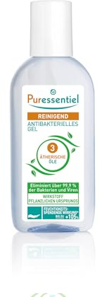 Puressentiel - Reinigend - Desinfektionsmittel für die Hände - Desinfektionsgel - Antibakterielles Gel zum Desinfizieren der Hände - Eliminert über 99,9% der Viren und Bakterien - 80 ml