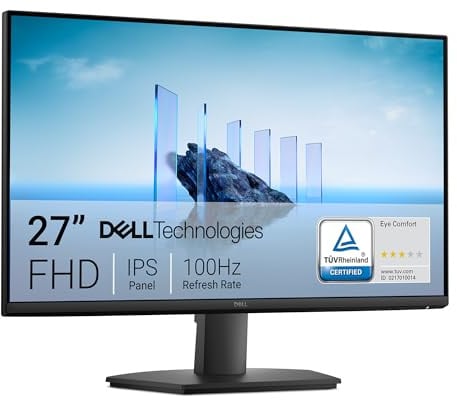 Dell 27 Monitor - SE2725HM, Full HD (1920x1080), 100Hz, IPS, 5ms, VESA (100x100mm), HDMI, VGA, 3 Jahre Garantie, Schwarz