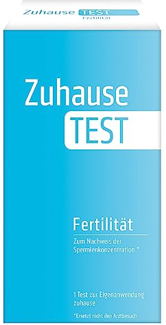 ZuhauseTEST Fertilität Männer – Selbsttest für Zuhause zur Bestimmung der Spermienkonzentration und Einschätzung der männlichen Fruchtbarkeit mit schnellem Ergebnis