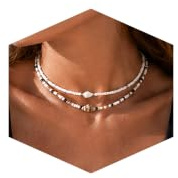 Lameybrt Muschelkette Damen Choker Boho Schwarz Verstellbar Cowrie Halskette Ethno Surfer Schmuck Geschenk