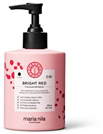 Maria Nila Colour Refresh, Bright Red 300 ml, Rote Haarmaske, Semi-permanente Pigmente, 100% vegan & sulfat-/parabenfrei