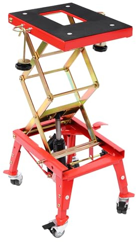 NadineDutol Motorradhebebühne | Hydraulische Motorrad-Scherenhebebühne, Motorradheber Motorrad-Hebeständer mit Rädern, 160 kg maximale Tragkraft