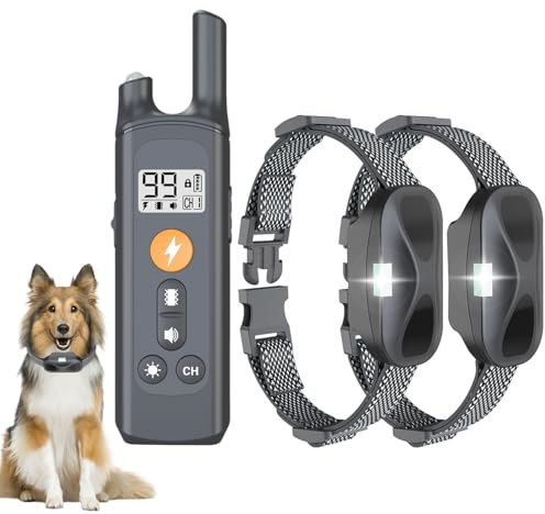 Freundliches Hundehalsband,Tierfreundliches,Halsband for Hunde,Bequem und einfach zu bedienen,Funktioniert bei Allen Hundetypen (Schwarz)