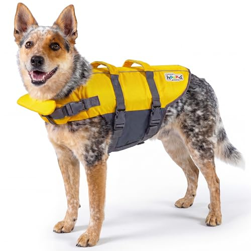 Outward Hound Granby Splash Schwimmweste für Hunde, Größe M, Gelb