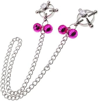 Nippel Klemmen für Frauen BDSM Nipple Clamps Extreme mit Einstellbare Kette Klitoris Klemmen für sie Metall Brustwarzenklemmen für Frauen Nippelklemmen für Männer Sex Spielzeug für die Frau Extrem