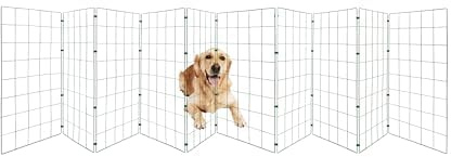 Conka Pets - Maschendraht - Hundezaun: 1 m hoch, springsicher, geeignet für alle Hundegrößen. Leicht, faltbar, mobil - schließt Öffnungen bis 3 m