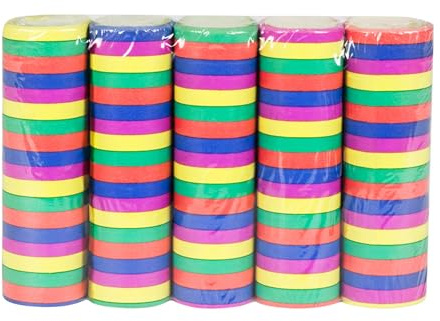 Boland - Set mit 5 Luftschlangen aus Papier Party Multi - Geburtstag, Kinderparty, Karneval