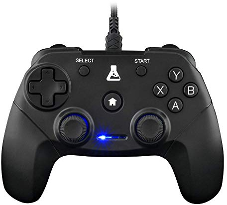 THE G-LAB K-Pad THORIUM - Gaming-Controller PC & PS3 USB mit integrierter Vibration, Gamepad-Game-Controller-Kabel verbunden - Joystick für PC Windows 10-11, PS3 (Mit Kabel)
