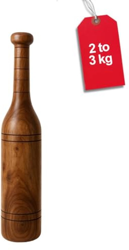 Kd Willmax Mugdar Fitnessstange Indian Club Bheem Schulterausrüstung Meel Karla Katai Fitness Langlebige Holzausrüstung - 2 kg bis 25 kg (2 bis 3 kg)