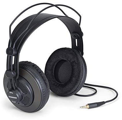 Samson SR850 Traditioneller kabelgebundener Kopfhörer, schwarz m