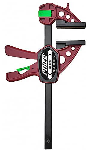2 Stück Piher Mini Quick Einhandzwinge 30 cm Schraubzwinge Spann Spreiz Zwinge Klemme