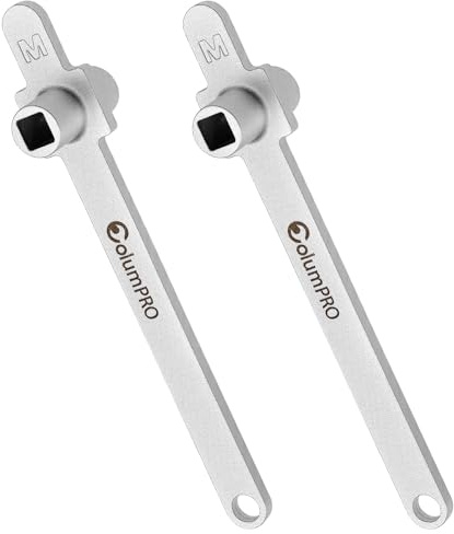 ColumPRO Heizkörper-Entlüftungsschlüssel 100 mm lang, 2 Stück | Heizung Entlüftungsschlüssel aus 304 Edelstahl, 5 × 5 mm & 3/16 Zoll – Vierkantschlüssel zum Entlüften von Heizkörpern