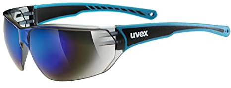 Uvex sportstyle 204 - Sportbrille für Damen und Herren - 100% UVA-, B, C Schutz - druckfreier Sitz & perfekter Halt - blue/blue - one size