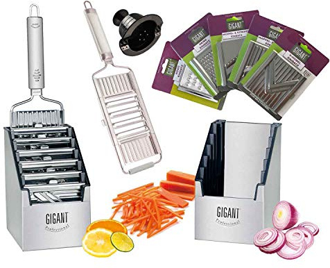 4-fach Gigant Hobel mit Multi-Box 5 Einsätze Silber
