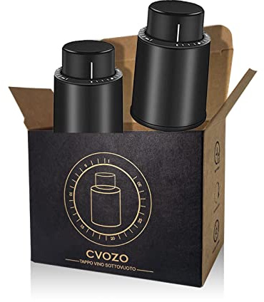 CVOZO Weinverschluss Vakuum Weinflaschenverschluss Flaschenverschluss Weinstopper - 2Pcs Weinzubehör Weinflaschenverschluss Vakuum Sektverschluss mit Datumsanzeige, Weinliebhaber
