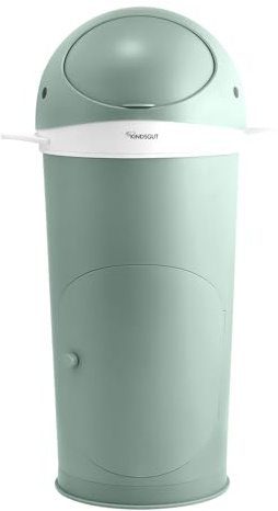 Kindsgut Windeleimer Wal aquamarin inkl. Nachfüllfolie, geruchsdicht durch doppelte Geruchsklappe, leichte Reinigung, schönes Wal-Design