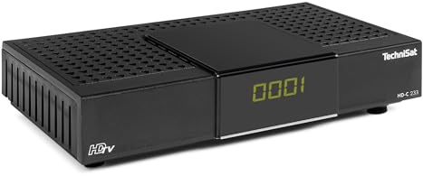 TechniSat HD-C 233 - HD-Receiver für digitales Kabelfernsehen (HDTV, DVB-C, HDMI, SCART, USB 2.0, RF in, EPG, Fernbedienung) schwarz