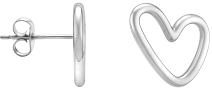 SOFIA MILANI - Damen Ohrring 925 Silber - Ohrstecker als Herz - 20816