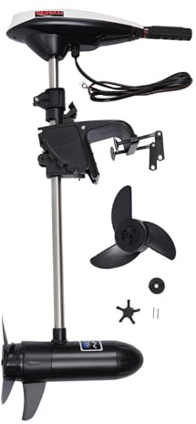Außenbordmotor, 12V 552W Elektrobootsmotor 1300R/min Aussenborder Bootsmotor Thruster, 3 Blätter Propeller, Elektroaussenborder für Verschiedene Arten von Wasserfahrzeugen