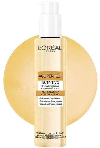 L'Oréal Paris Age Perfect Reinigungscreme mit Kollagen und Glyzerin für reife Haut
