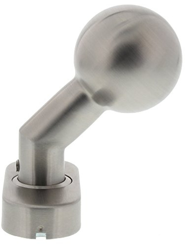 ToniTec Türknopf oval gekröpft drehbarTürknauf Edelstahl fein matt Kugelknauf auf ovaler Rosette