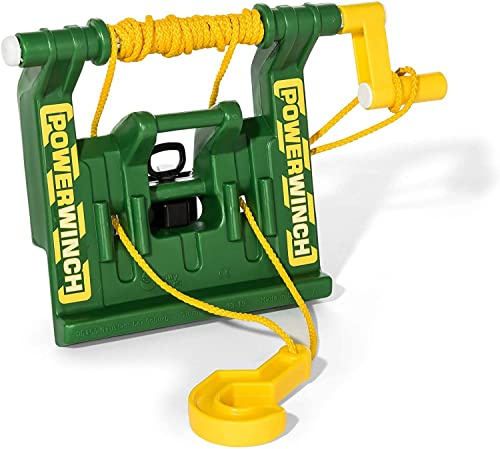 Rolly Toys rollyPowerwinch Seilwinde John Deere (für RollyToys Fahrzeuge, Montage an Front- oder Heckkupplung) 408986, grün