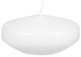 8 Schwimmkerzen XL wollweiß Ø 8 cm mit ca. 8 Stunden Brenndauer