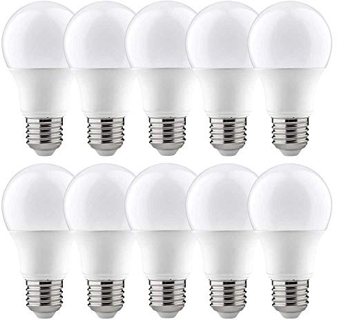 NCC-Licht 10 x LED Leuchtmittel Birnenform A60 10W = 60W E27 806lm warmweiß 2700K 200°