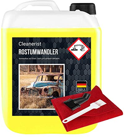 Cleanerist 5 Liter Rostumwandler mit Ausgießer I Rostentferner | Rostschutz | Phosphorsäure I Rostlöser I Flugrostentferner