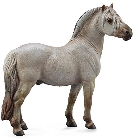 CollectA – 3388632 – Dinosaurierfigur Pferde – Fjord ETALON – Grau