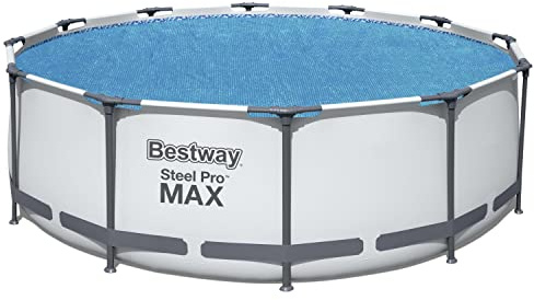Bestway Flowclear Solarabdeckplane, Ø 356 cm, für runde 366 cm und 396 cm Aufstellpools , blau, 58242