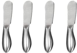 PEPAXON Edelstahl Buttermesser Klein Tafelmesser Käsemesser | Ergonomischem Griff, Dessertmesser, Brotzeitmesser, 14,5x2cm