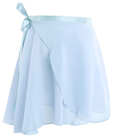 Phoeswan Tanzröcke für Mädchen (S/L) & Damen (XL), Ballett-Chiffon-Wickelrock mit Bindebändern