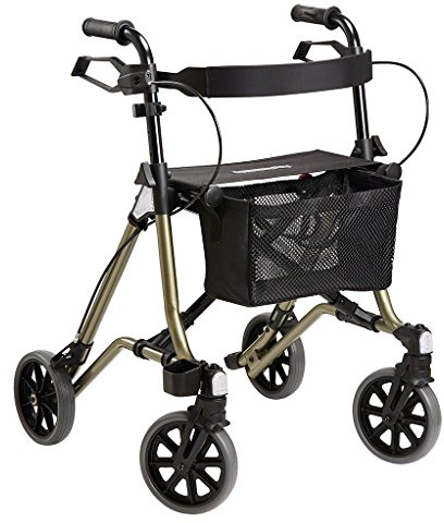 Dietz Taima M-GT Leichtgewichtrollator aus Aluminium mit Rückengurt und Tasche und nur 5,8 kg Eigengewicht