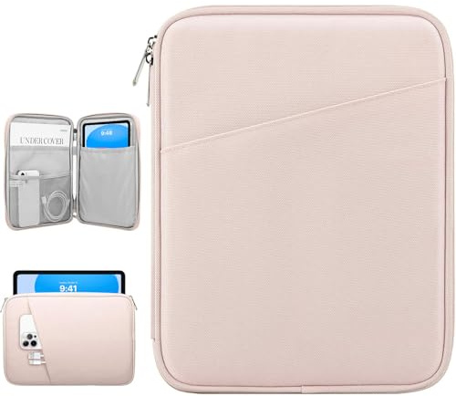 Dadanism 9-11 Tablet Sleeve Tasche für iPad Pro 11 M5/M4, iPad Air 11 M4/M3, iPad (A16) 11, iPad 10. Gen 10,9, iPad 9/8/7. Gen 10,2, iPad Air 5/4 10,9, Galaxy Tab A11+ 11/S10 Lite, Rosa