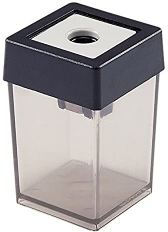 Dahle Bürotechnik Dosenspitzer Dahle 53461, Für Blei- und Farbstifte bis 8 mm Ø, grau-transparent, 5 Stück