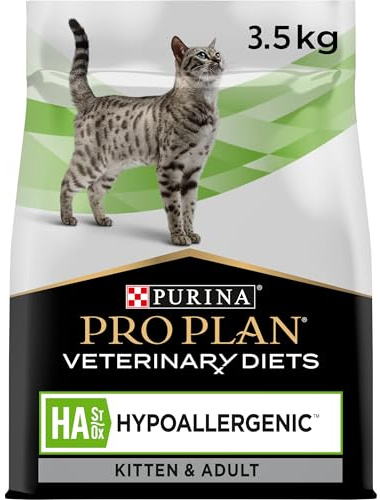 Purina Pro Plan Veterinary Diets HA Hypoallergenic Katze | 3,5 kg | Diätetisches Alleinfuttermittel für Kitten und ausgewachsene Katzen | Zur Minderung von Intoleranzerscheinungen