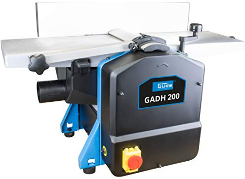 Güde 55440 Abricht- & Dickenhobel GADH 200 (Abrichttische aus Alu-Druckguss, Hobelwellenschutz, Überlastschalter), Blau, 82 x 46 cm