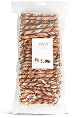 Petstyle Living Kaustange mit Huhn & Rind - Hundesnack - 12,5cm - 100 Stück