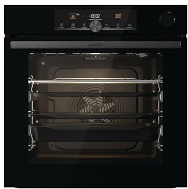 Gorenje OptiBake Advanced BSA 6747 A04BGWI Einbau-Backofen/Wifi Connected / 77L / Heißluft/CataClean/AutoBake/Touch Bedienung/Teleskopauszüge/SteamAssist/PizzaMode 300°C/schwarz