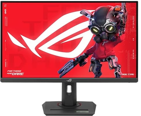ASUS ROG Strix XG27UCG 27 Zoll Fast-IPS Dual Mode Gaming-Monitor | 3840x2160, 4K 160Hz oder FHD 320Hz, 1ms, Extreme Low Motion Blur Sync, USB-C, Stativanschluss, HDR, Aura Sync