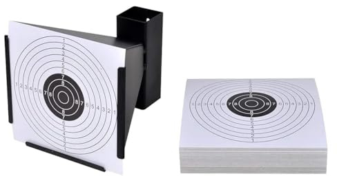 vidaXL Kugelfang Trichter 14cm inkl. 100 Zielscheiben Scheibenkasten für Luftgewehr