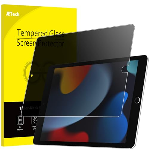 JETech Sichtschutz Schutzfolie für iPad 9./8./7. Gen 10,2, 1 Stück | Für iPad 10,2 (2021/2020/2019), Anti-Spy Blickschutz Gehärtetes Glas Schutzfolie