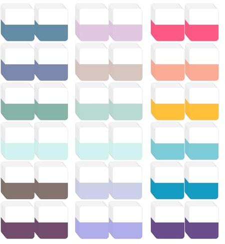 Gjinxi 360 Stück Kleberegisterkarten Tab Marker, Seitenmarker Haftstreifen Index Tabs Page Marker Klebezettel Selbstklebend Tabs Haftnotizen für Büro, Dokumente, Bücher, Tagebuch, Ordner