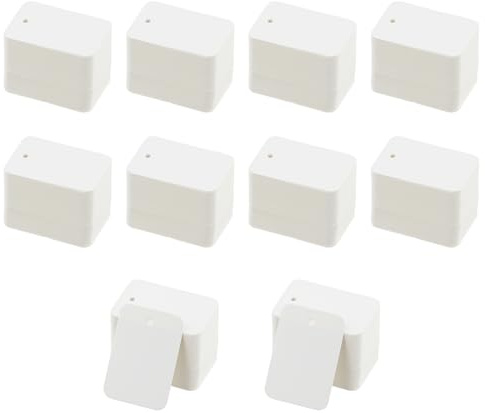 1000 Stücke Kleinen Preisetiketten, Preisschilder für Kleidung, Preisschilder Etiketten, 3.2X5CM Hängeetiketten Markierung, Schmucketiketten zum Anhängen, Weißes Anhänger